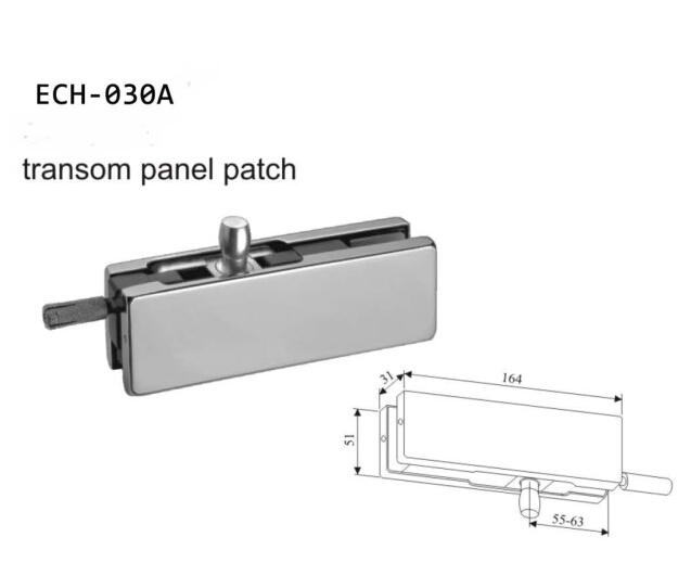 glass door top pivot
