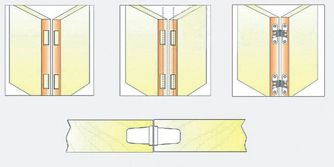 180 Degree Zinc Alloy 3D Adjustable Concealed Interior Door Hinge