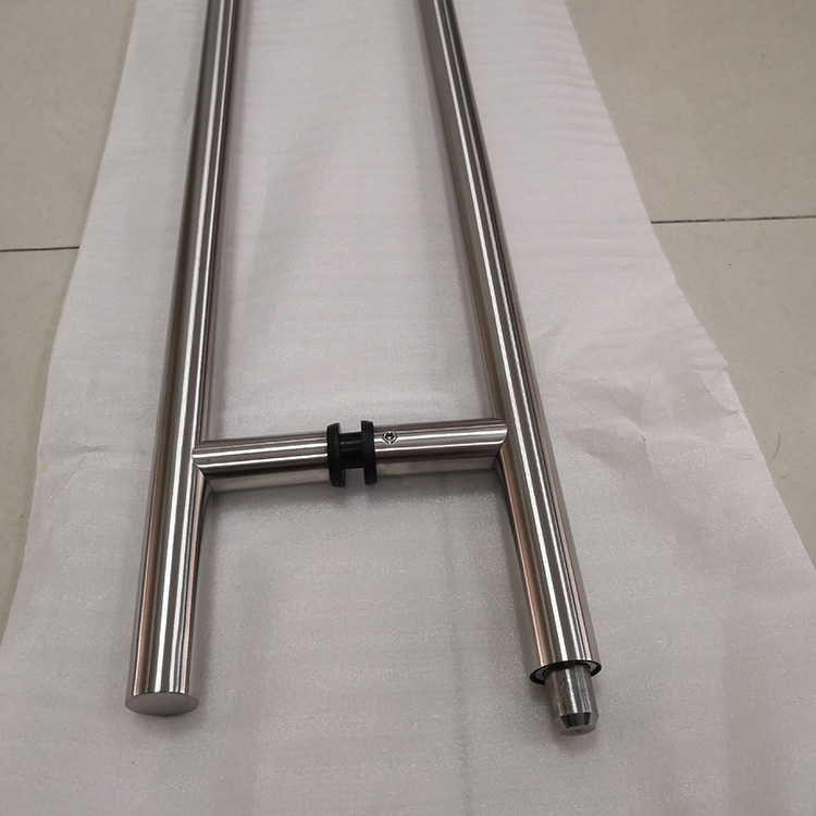 pipe glass door handle lock 