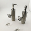 304 ss Round design squeeze hotel bathroom kitchen hand free stand Stainless steel Black Soap Dispenser 