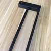 Black Featured Rubber Paint Matte Black Bathroom Accessory double towel rack 