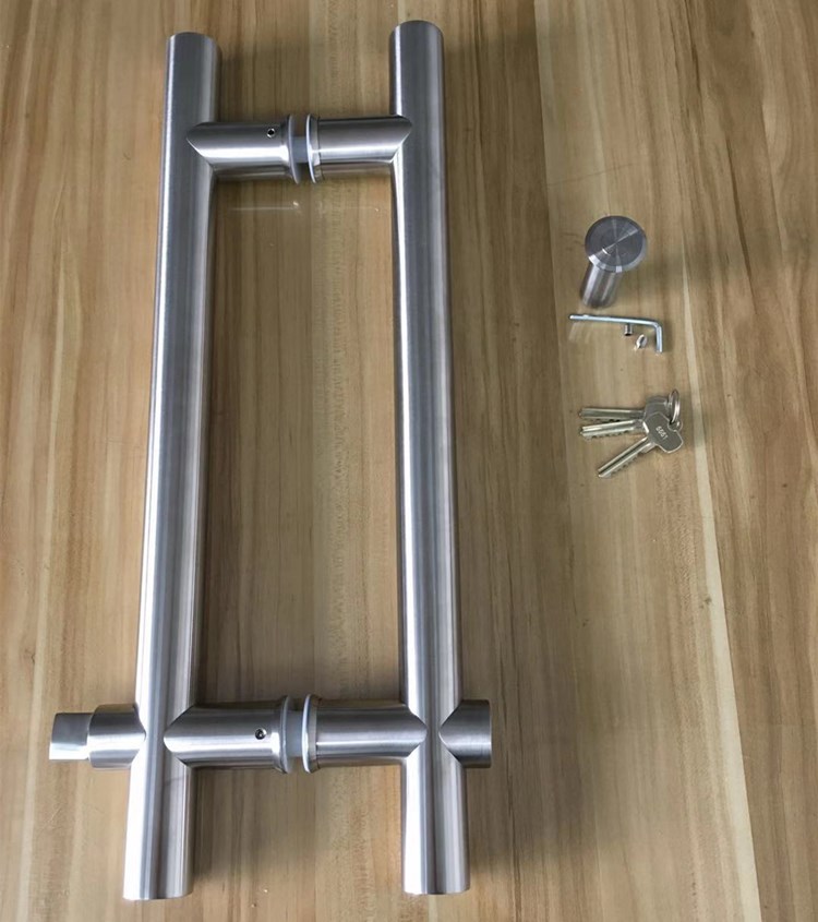 4fHigh quality suppliers 304 stainless steel glass door handles