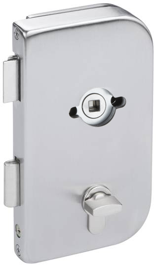 Sliding Glass Door SUS304 Satin And Mirror Glass Door Lock with Lever Handles