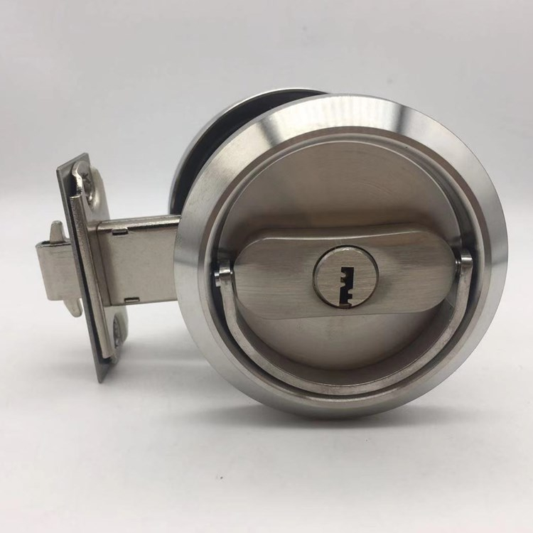 ECH SSS stainless steel Round Handle Door Lock for Sliding Door