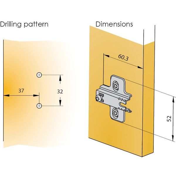  3D adjustable concealed hinge furniture hinge cabinet hinge full overlay 0mm/110°